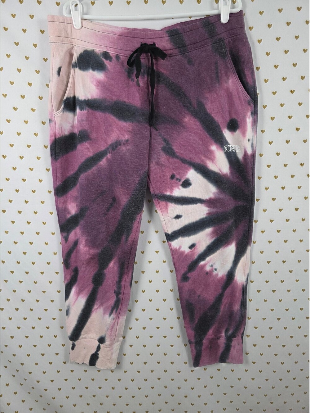 Victorias Secret PINK Tye Dye Sweats Sweatpants XL Pockets